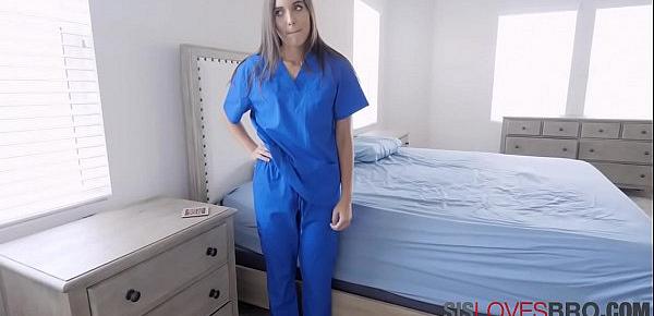  Nurse cares for her brothers hardon- Jesse blue